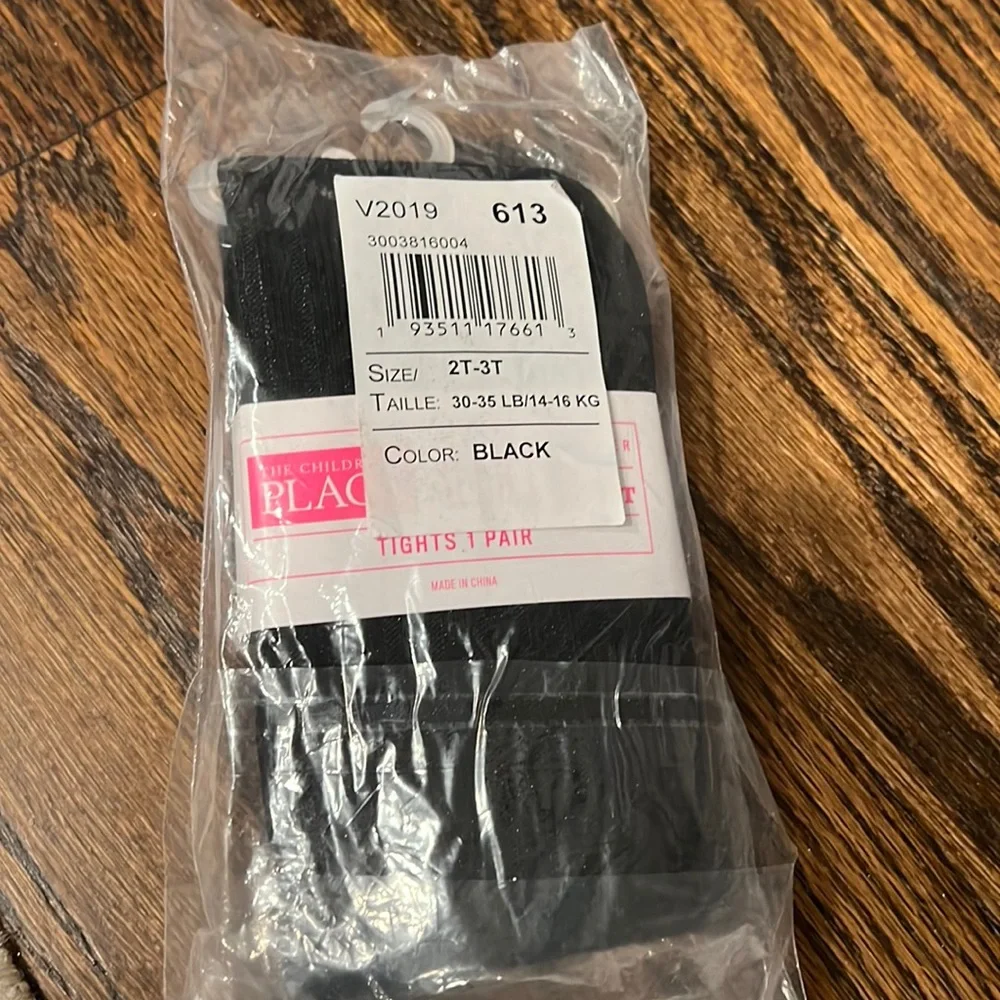 Children’s Place Brand new girls black tights size 2T-3T